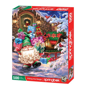 Filling the Sleigh 500 Piece Jigsaw Puzzle | Springbok Puzzles - Springbok Puzzles - Jigsaw Puzzles - The Puzzle Center