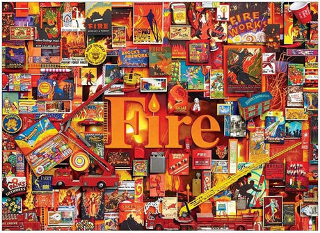 Fire 1000 Piece Jigsaw Puzzle | Cobble Hill - Jigsaw Puzzles - The Puzzle Center