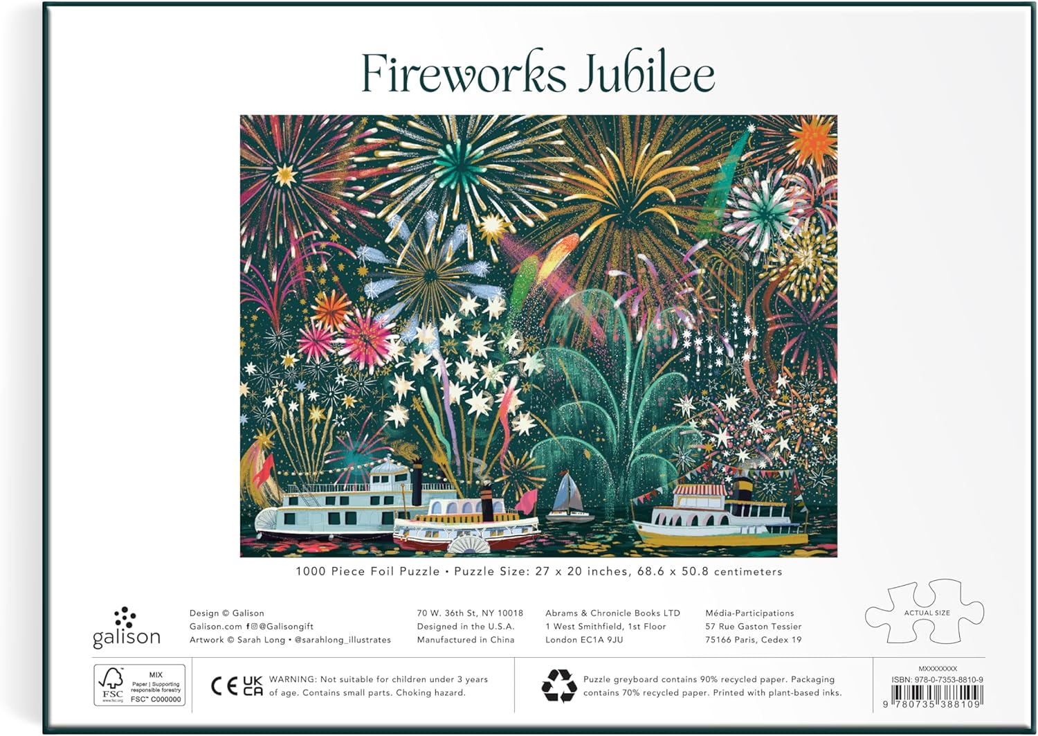 Fireworks Jubilee Galison 1000pc Puzzle – The Puzzle Center