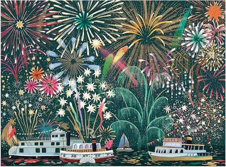 Fireworks Jubilee 1000 Piece Foil Jigsaw Puzzle | Galison - Jigsaw Puzzles - The Puzzle Center