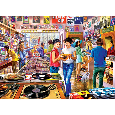 Flashbacks - Vintage Vinyl Records 1000 Piece Puzzle by Masterpieces Puzzles - Masterpieces Puzzles - Jigsaw Puzzles - The Puzzle Center