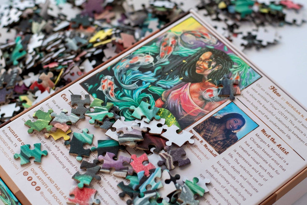Flow 1000 Piece Jigsaw Puzzle by Puzzles of Color | Morgan N. Marshall - Puzzles of Color - Jigsaw Puzzles - The Puzzle Center