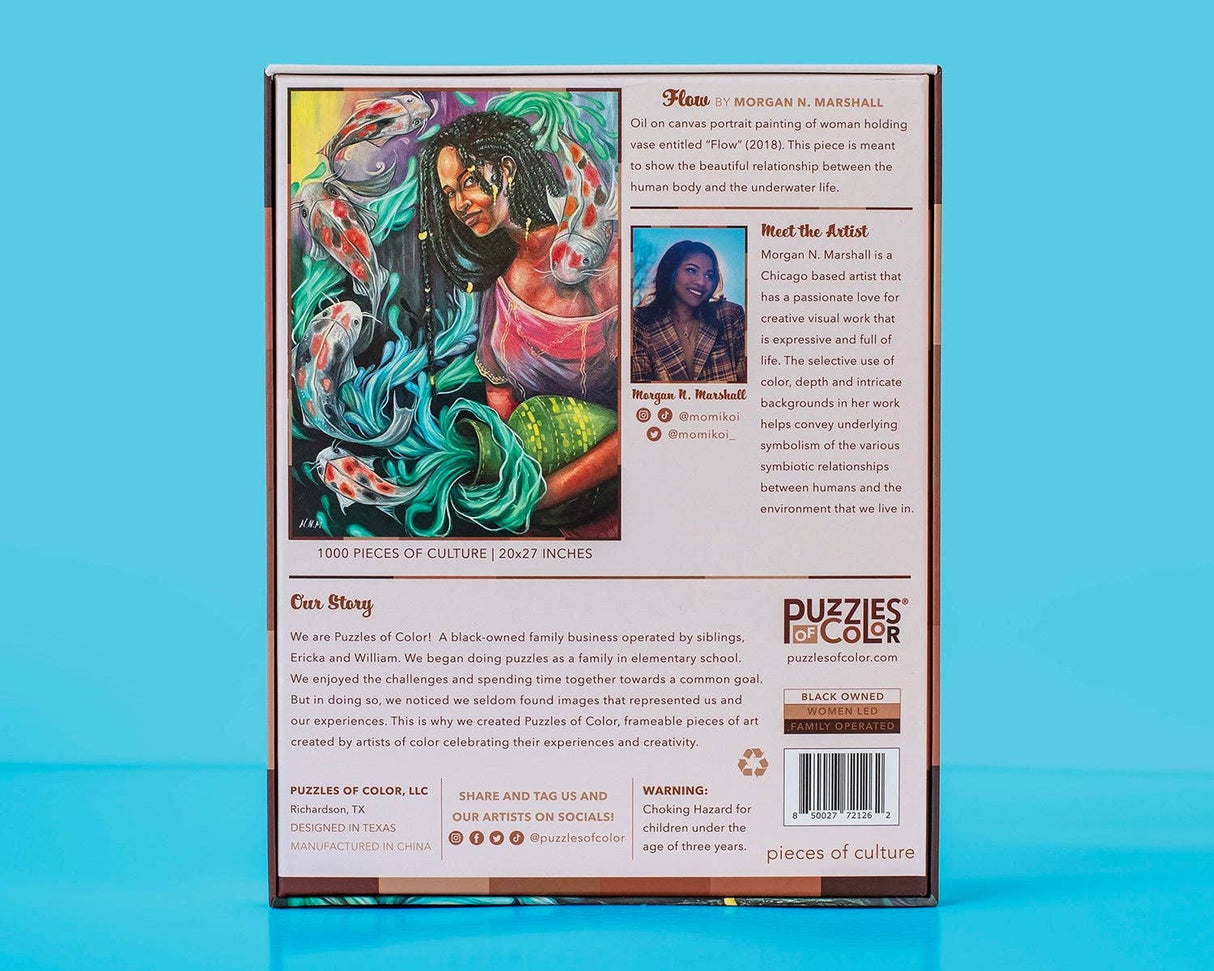 Flow 1000 Piece Jigsaw Puzzle by Puzzles of Color | Morgan N. Marshall - Puzzles of Color - Jigsaw Puzzles - The Puzzle Center