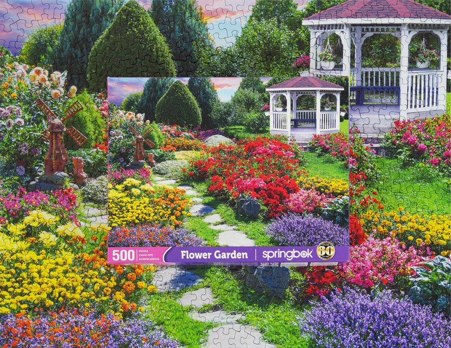 Flower Garden 500 Piece Jigsaw Puzzle by Springbok Puzzles - Springbok Puzzles - Jigsaw Puzzles - The Puzzle Center