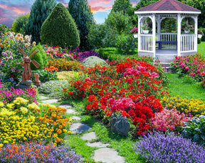 Flower Garden 500 Piece Jigsaw Puzzle by Springbok Puzzles - Springbok Puzzles - Jigsaw Puzzles - The Puzzle Center
