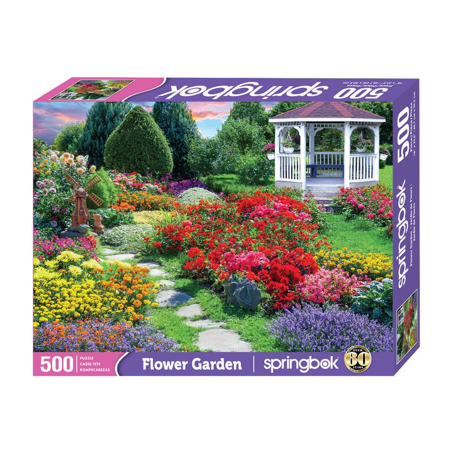 Flower Garden 500 Piece Jigsaw Puzzle by Springbok Puzzles - Springbok Puzzles - Jigsaw Puzzles - The Puzzle Center