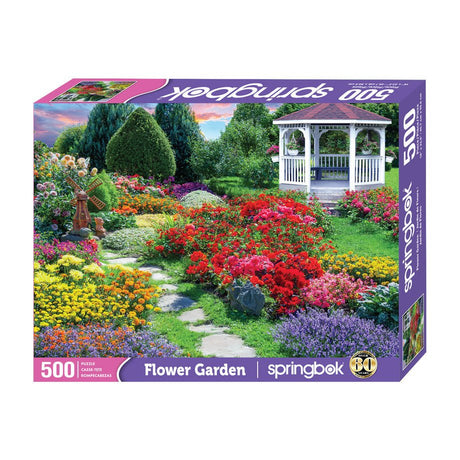 Flower Garden 500 Piece Jigsaw Puzzle by Springbok Puzzles - Springbok Puzzles - Jigsaw Puzzles - The Puzzle Center