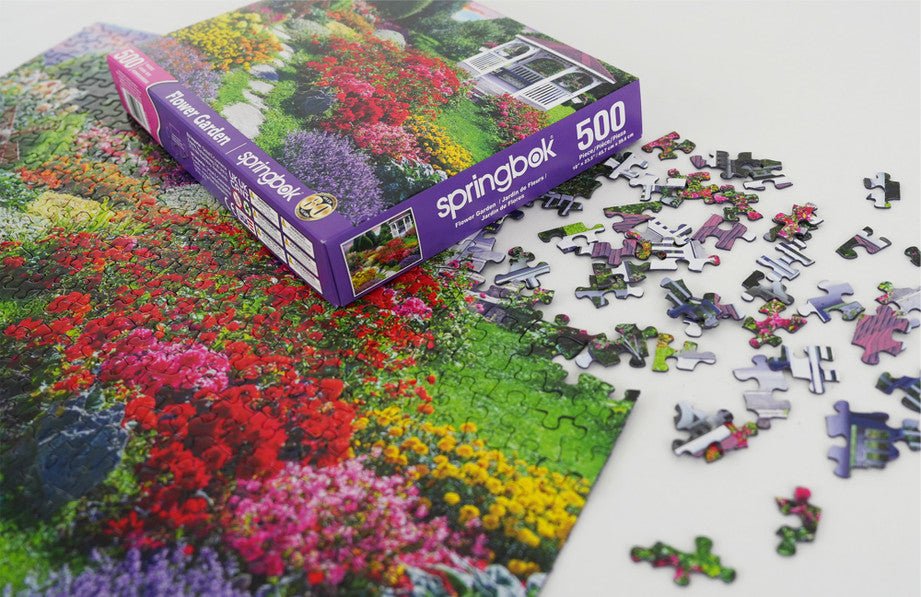 Flower Garden 500 Piece Jigsaw Puzzle by Springbok Puzzles - Springbok Puzzles - Jigsaw Puzzles - The Puzzle Center
