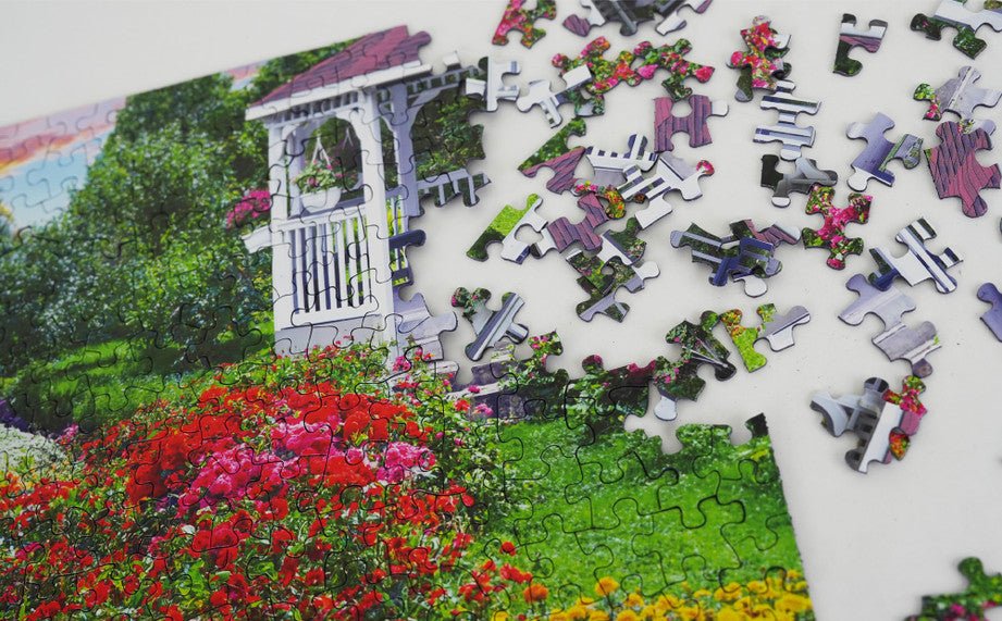 Flower Garden 500 Piece Jigsaw Puzzle by Springbok Puzzles - Springbok Puzzles - Jigsaw Puzzles - The Puzzle Center
