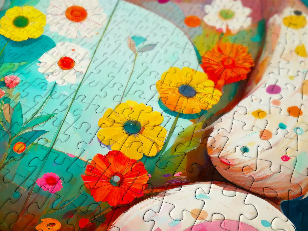 Flower Teddy Bear 1000 Piece Jigsaw Puzzle | Enjoy Puzzles - Jigsaw Puzzles - The Puzzle Center