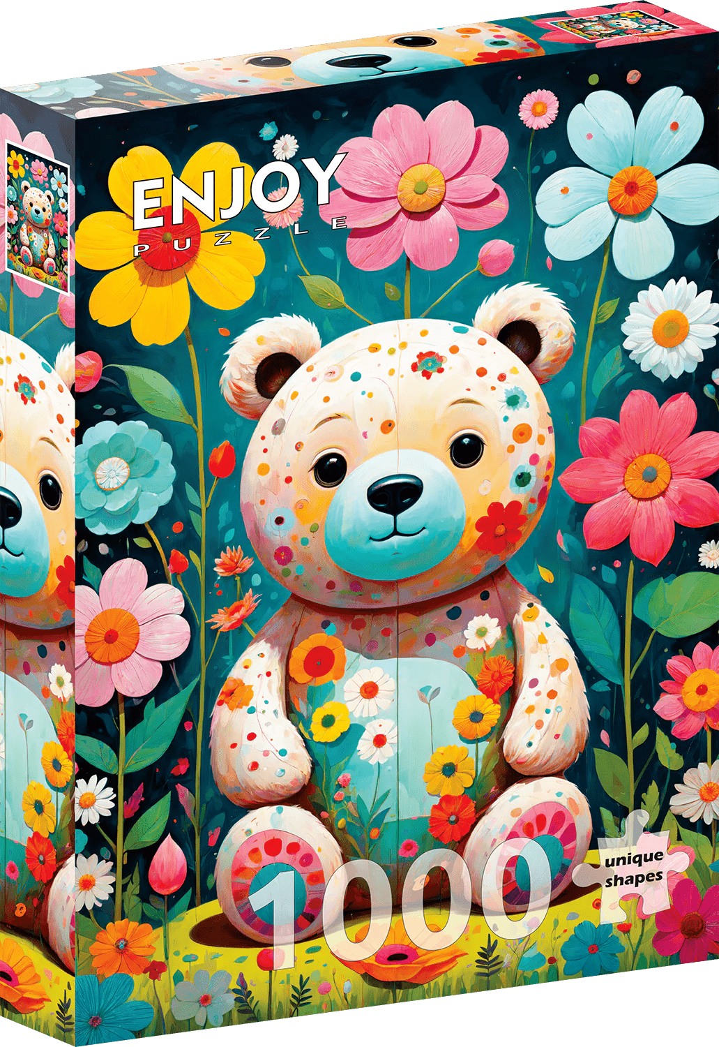Flower Teddy Bear 1000 Piece Jigsaw Puzzle | Enjoy Puzzles - Jigsaw Puzzles - The Puzzle Center