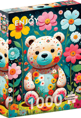 Flower Teddy Bear 1000 Piece Jigsaw Puzzle | Enjoy Puzzles - Jigsaw Puzzles - The Puzzle Center