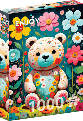 Flower Teddy Bear 1000 Piece Jigsaw Puzzle | Enjoy Puzzles - Jigsaw Puzzles - The Puzzle Center