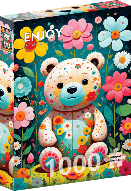 Flower Teddy Bear 1000 Piece Jigsaw Puzzle | Enjoy Puzzles - Jigsaw Puzzles - The Puzzle Center