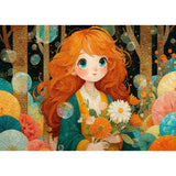 Flowered Fabric Grace 1000 Piece Jigsaw Puzzle | JaCaRou Puzzles - Jigsaw Puzzles - The Puzzle Center