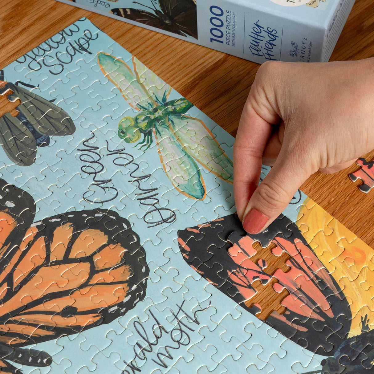 Flutter Friends Butterfly 1000 Piece Jigsaw Puzzle | 1Canoe2 - Jigsaw Puzzles - The Puzzle Center