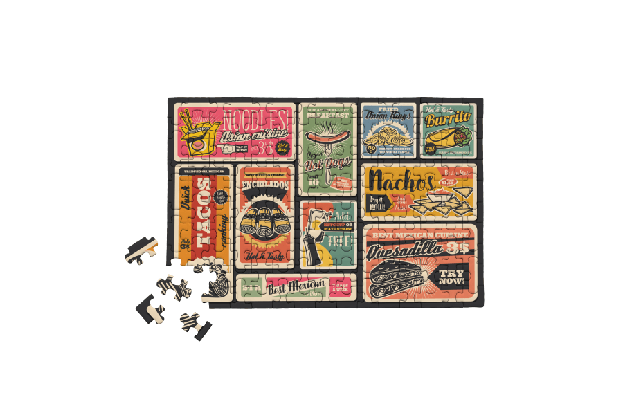 Food 150 Piece Mini Jigsaw Puzzle | MicroPuzzles - Mini Jigsaw Puzzles - The Puzzle Center
