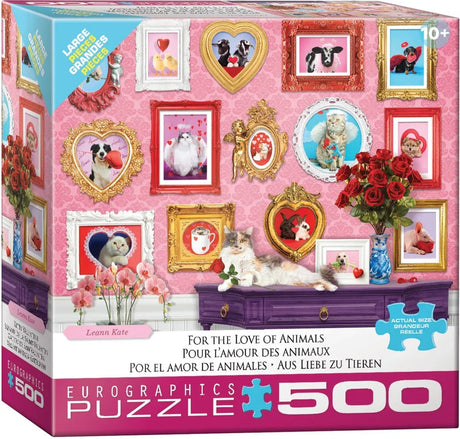 For the Love of Animals 500 Piece Jigsaw Puzzle | Eurographics - Jigsaw Puzzles - The Puzzle Center