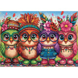 Four Funky Chicks 1000 Piece Jigsaw Puzzle | Delfy Puzzles - Jigsaw Puzzles - The Puzzle Center