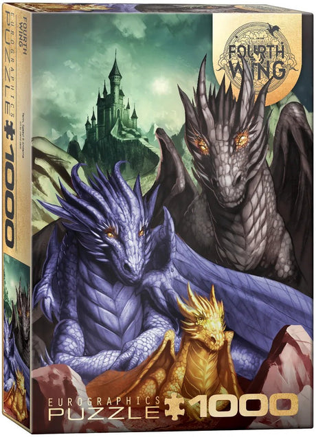 Fourth Wing Tairn, Sgaeyl & Andarna 1000 Piece Jigsaw Puzzle | Eurographics - Jigsaw Puzzles - The Puzzle Center
