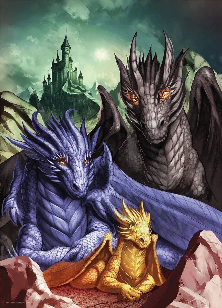 Fourth Wing Tairn, Sgaeyl & Andarna 1000 Piece Jigsaw Puzzle | Eurographics - Jigsaw Puzzles - The Puzzle Center