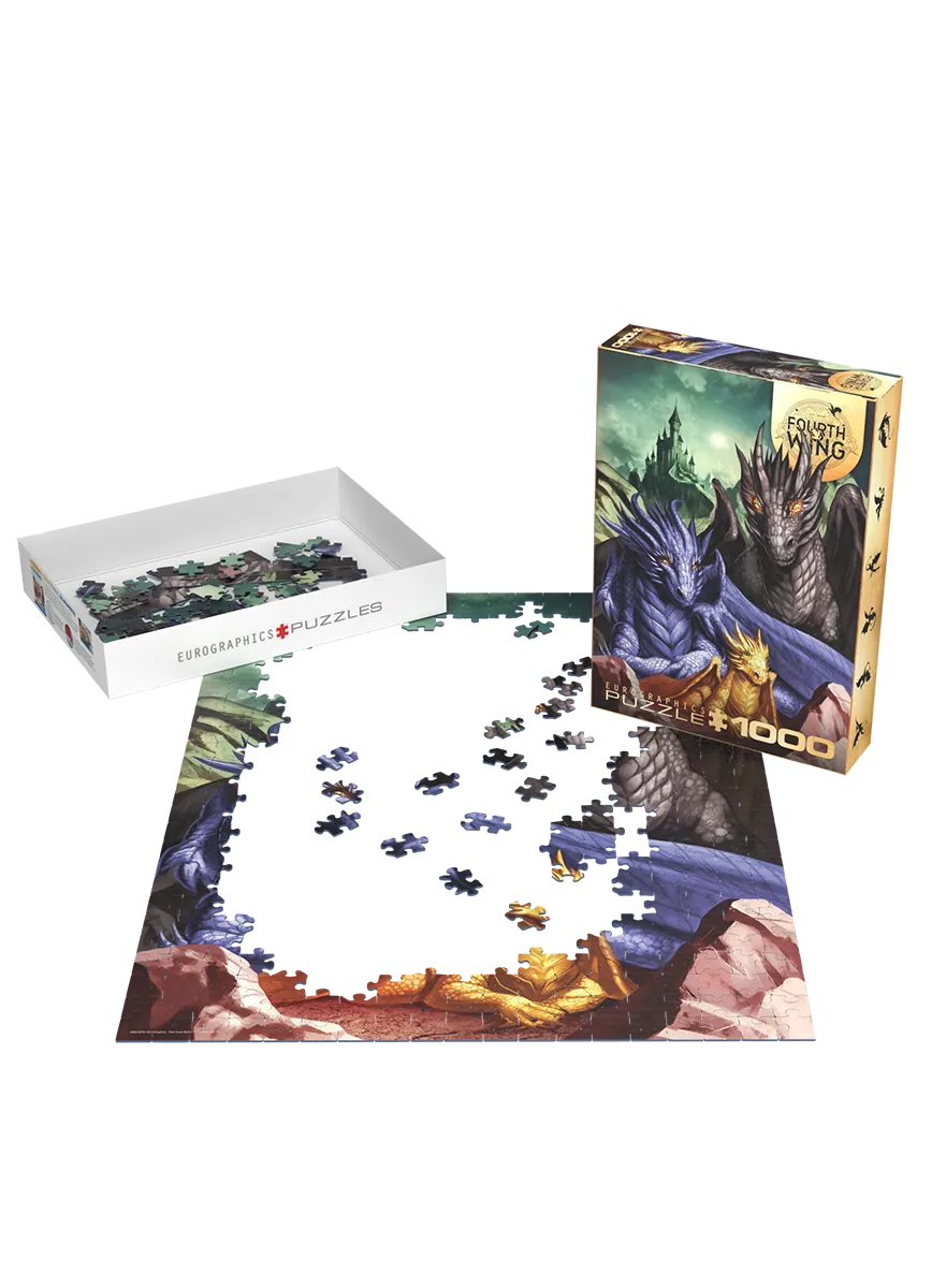 Fourth Wing Tairn, Sgaeyl & Andarna 1000 Piece Jigsaw Puzzle | Eurographics - Jigsaw Puzzles - The Puzzle Center