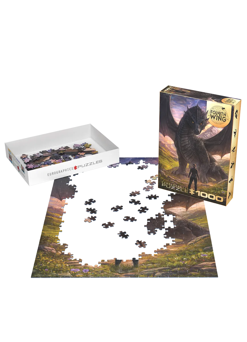 Fourth Wing - Violet Meets Tairn 1000 Piece Jigsaw Puzzle | Eurographics - Jigsaw Puzzles - The Puzzle Center