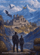 Fourth Wing - Violet & Xaden 1000 Piece Jigsaw Puzzle | Eurographics - Jigsaw Puzzles - The Puzzle Center
