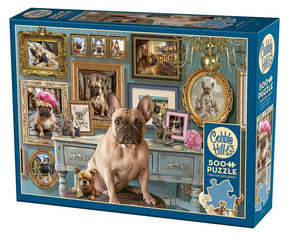 Frenchie 500 Piece Jigsaw Puzzle | Cobble Hill - Jigsaw Puzzles - The Puzzle Center