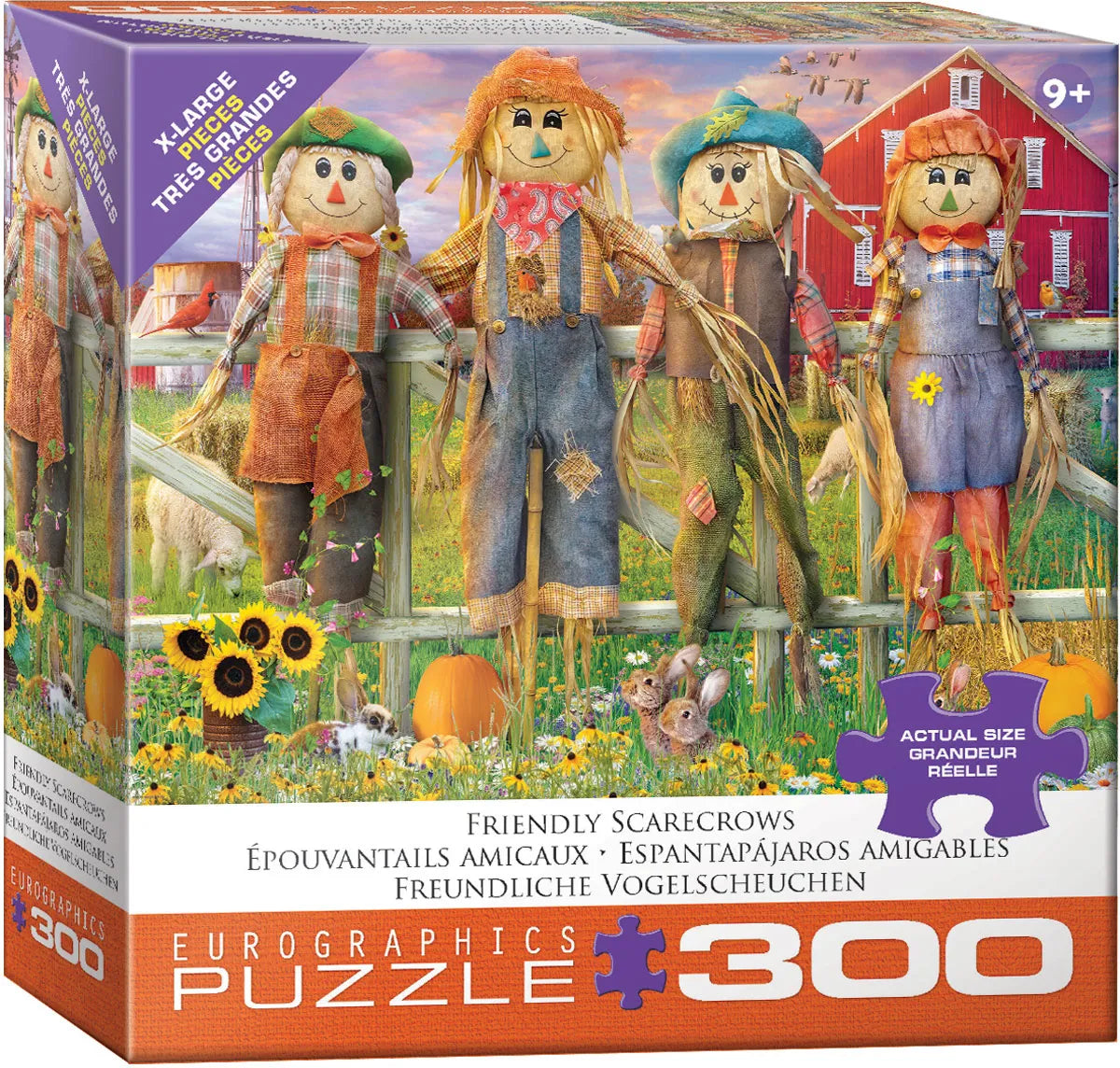 Friendly Scarecrows 300 Piece Jigsaw Puzzle | Eurographics