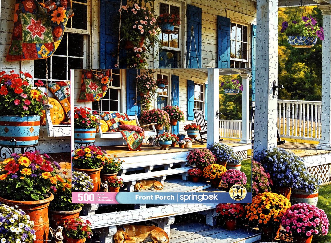 Front Porch 500 Piece Jigsaw Puzzle | Springbok Puzzles - Springbok Puzzles - Jigsaw Puzzles - The Puzzle Center