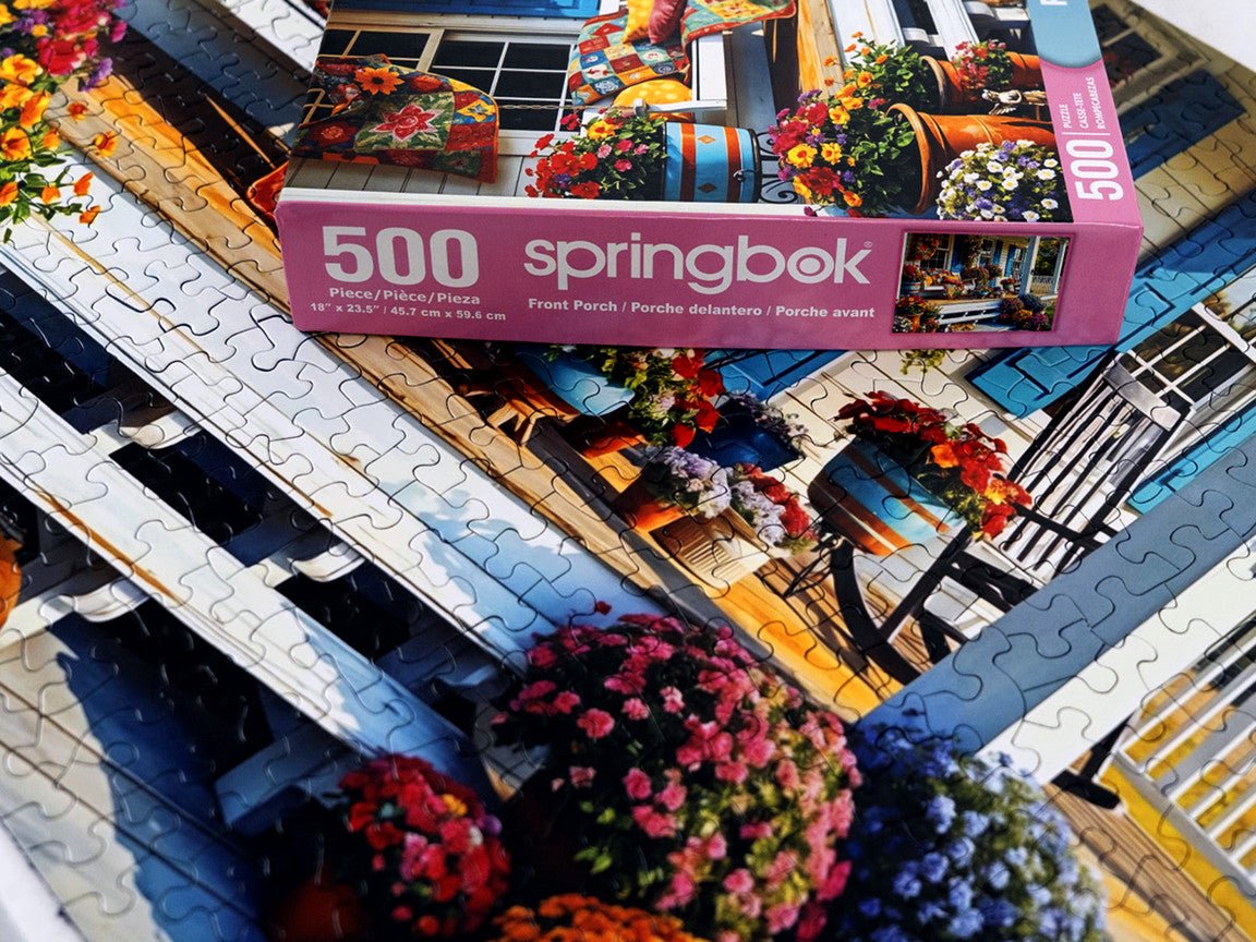 Front Porch 500 Piece Jigsaw Puzzle | Springbok Puzzles - Springbok Puzzles - Jigsaw Puzzles - The Puzzle Center