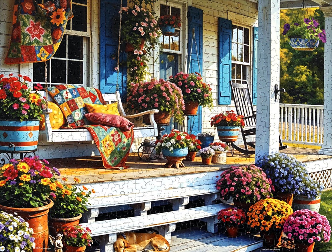 Front Porch 500 Piece Jigsaw Puzzle | Springbok Puzzles - Springbok Puzzles - Jigsaw Puzzles - The Puzzle Center