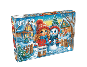 Frosty Friends Forever 1000 Piece Jigsaw Puzzle | Delfy Puzzles - Jigsaw Puzzles - The Puzzle Center