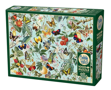 Fruit & Flutterbies 1000 Piece Jigsaw Puzzle | Cobble Hill - Jigsaw Puzzles - The Puzzle Center
