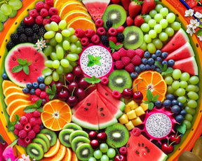 Fruit Platter 500 Piece Jigsaw Puzzle by Springbok Puzzles - Springbok Puzzles - Jigsaw Puzzles - The Puzzle Center