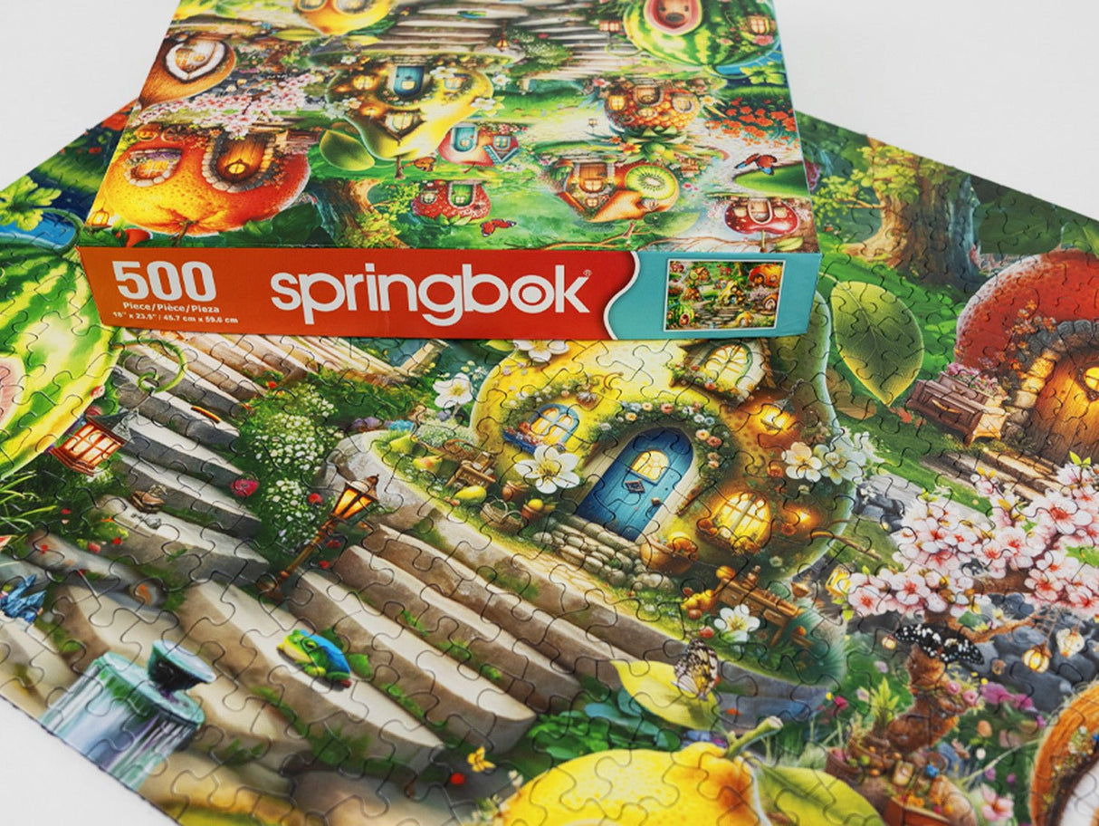Fruitful Dream Village 500 Piece Jigsaw Puzzle | Springbok Puzzles - Springbok Puzzles - Jigsaw Puzzles - The Puzzle Center