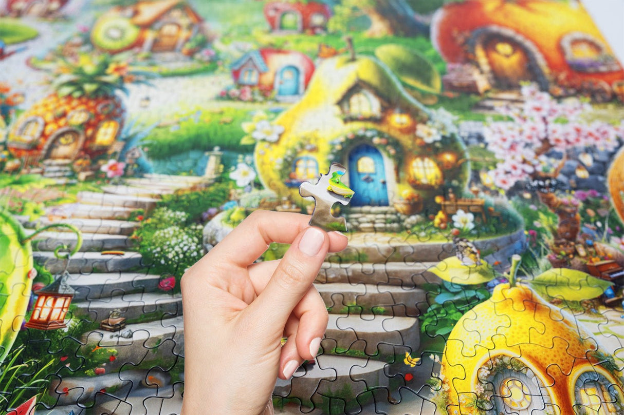 Fruitful Dream Village 500 Piece Jigsaw Puzzle | Springbok Puzzles - Springbok Puzzles - Jigsaw Puzzles - The Puzzle Center