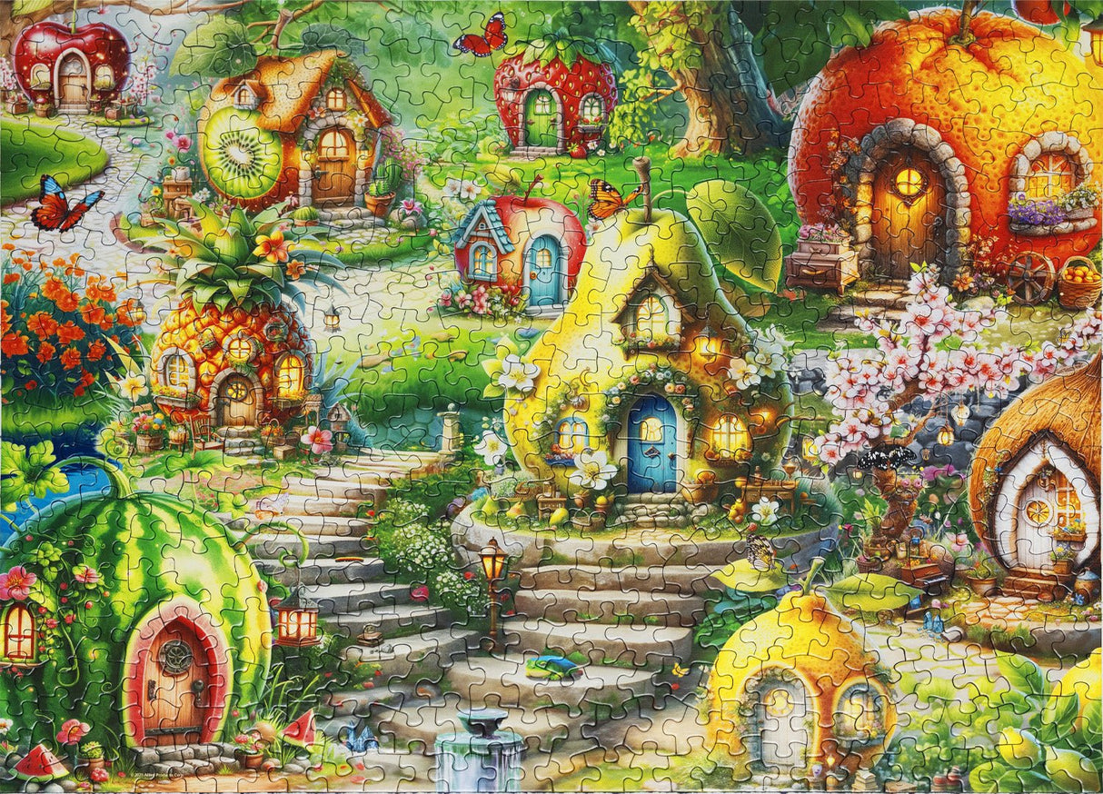 Fruitful Dream Village 500 Piece Jigsaw Puzzle | Springbok Puzzles - Springbok Puzzles - Jigsaw Puzzles - The Puzzle Center