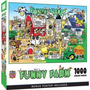 Funny Farm 1000 Piece Jigsaw Puzzle by Masterpieces Puzzles - Masterpieces Puzzles - Jigsaw Puzzles - The Puzzle Center