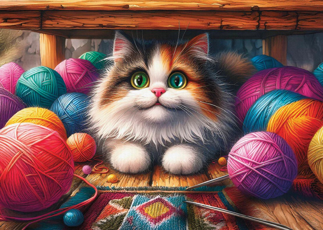 Fuzz Among Threads 1000 Piece Jigsaw Puzzle | Delfy Puzzles - Jigsaw Puzzles - The Puzzle Center