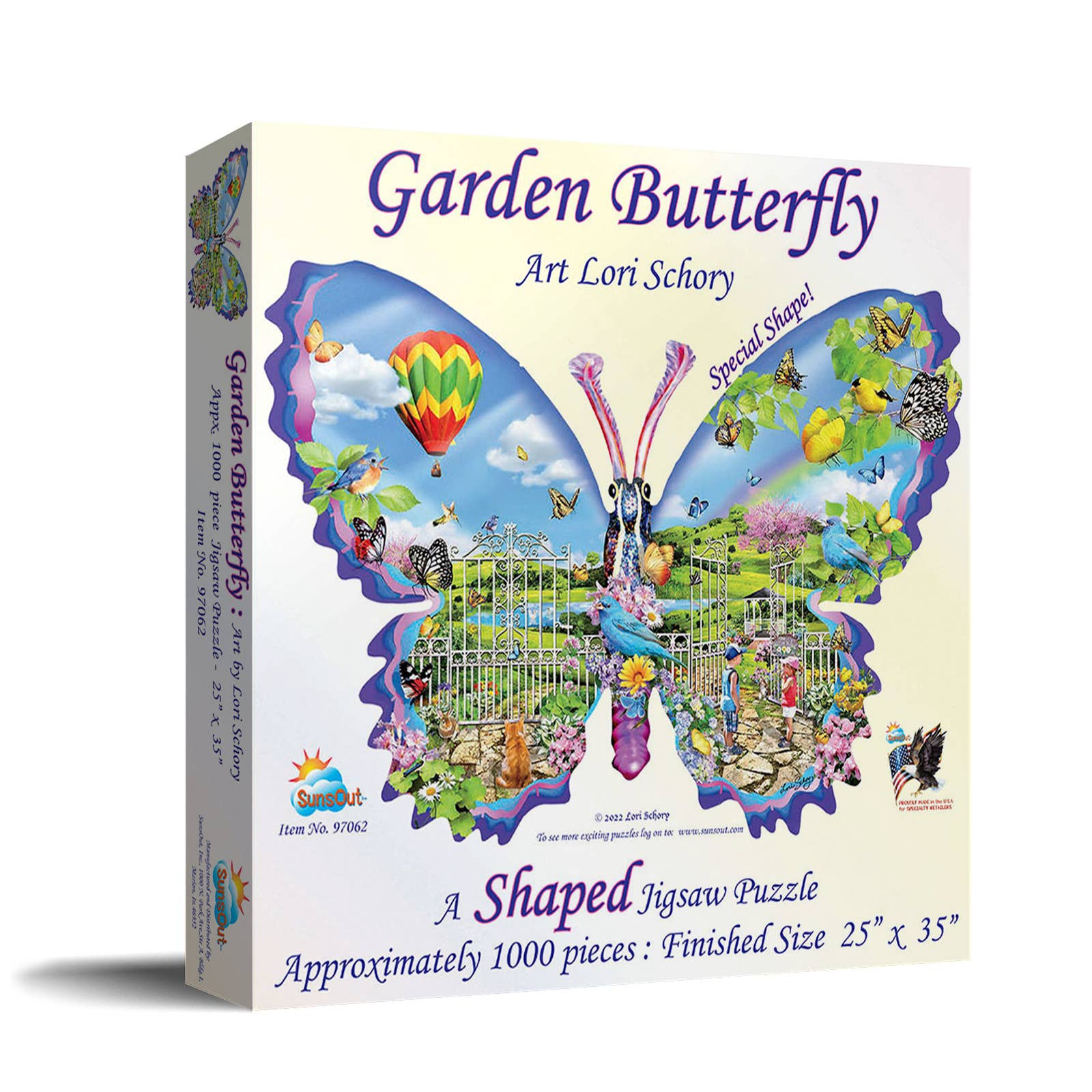 Garden Butterfly 1000 Piece Shaped Puzzle – The Puzzle Center