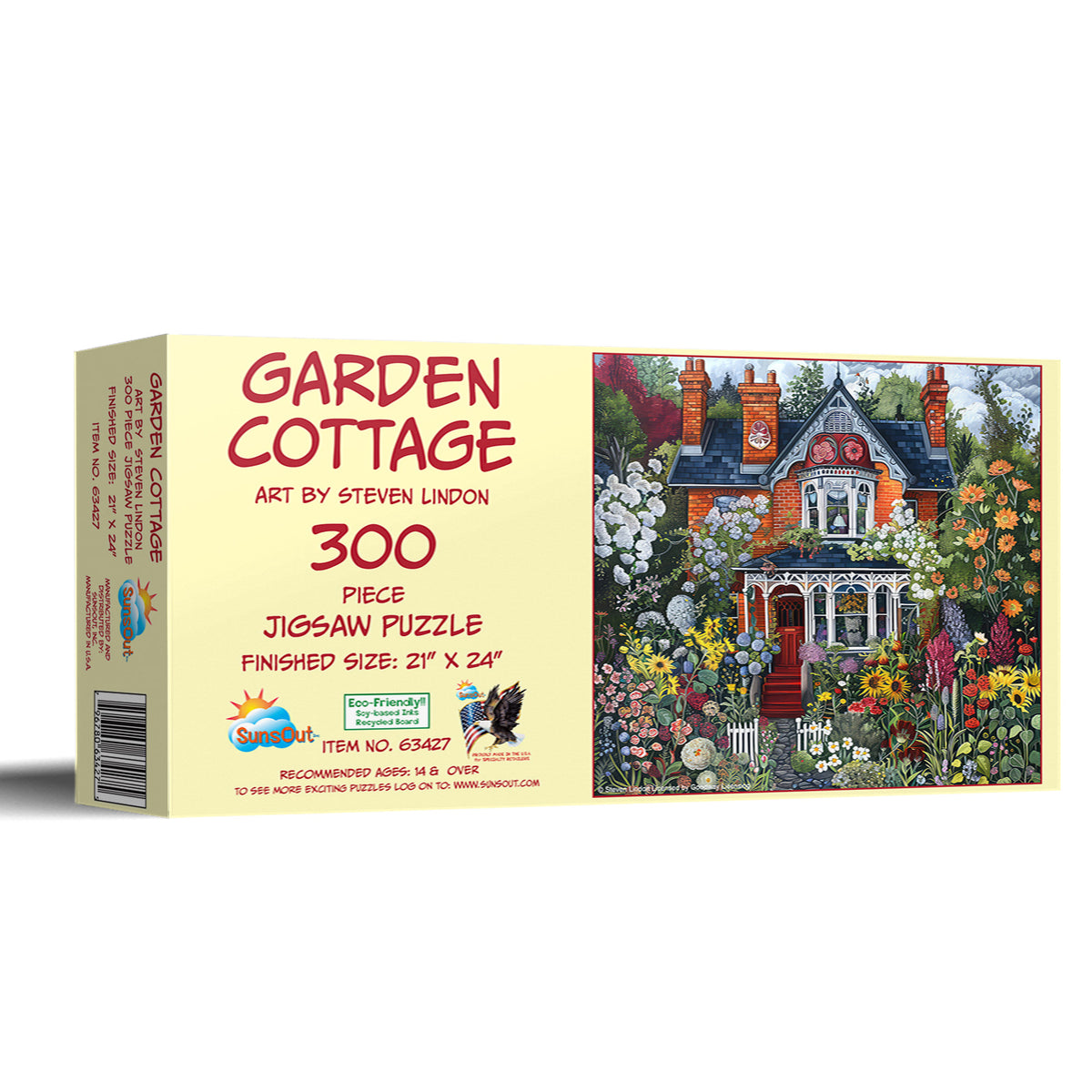 Garden Cottage 300 Piece Jigsaw Puzzle | SunsOut