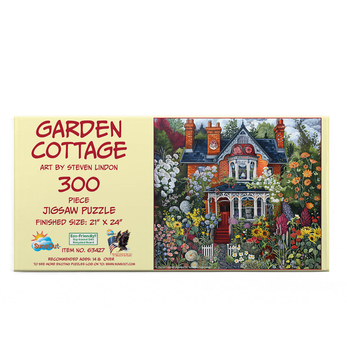Garden Cottage 300 Piece Jigsaw Puzzle | SunsOut