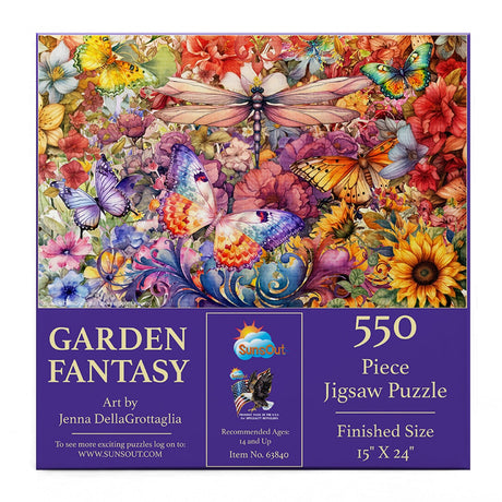 Garden Fantasy 550 Piece Jigsaw Puzzle | SunsOut - Jigsaw Puzzles - The Puzzle Center