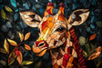 Gentle Giraffe Stained Glass 1000 Piece Jigsaw Puzzle | Trippy Puzzle Co - Jigsaw Puzzles - The Puzzle Center