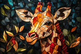 Gentle Giraffe Stained Glass 1000 Piece Jigsaw Puzzle | Trippy Puzzle Co - Jigsaw Puzzles - The Puzzle Center