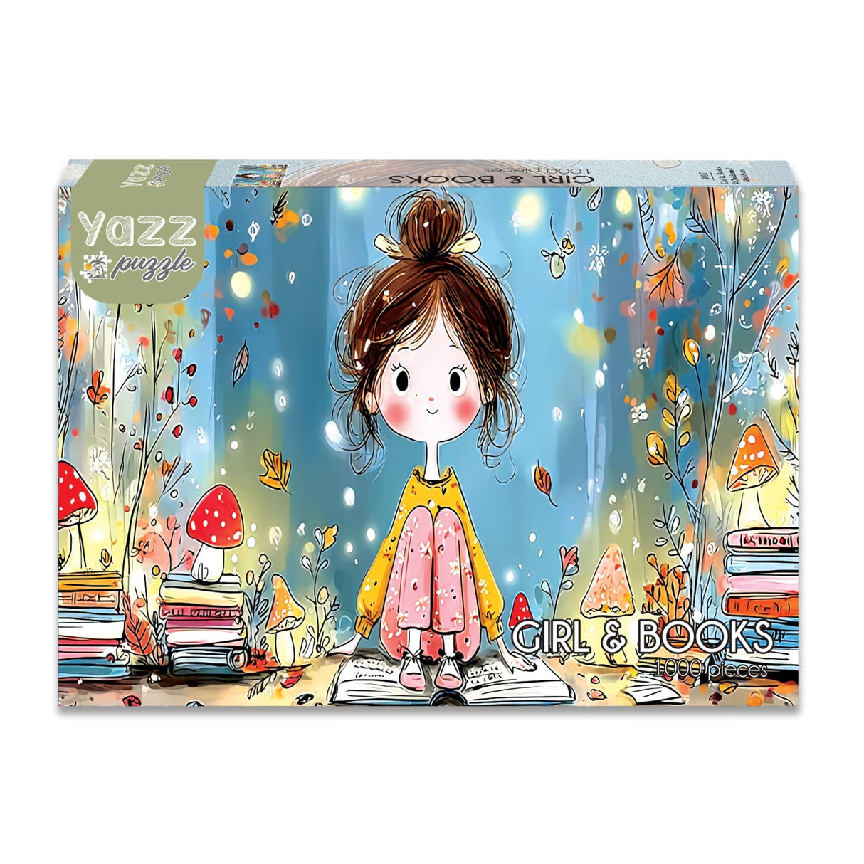 Girl & Books 1000 Piece Jigsaw Puzzle | Yazz - Jigsaw Puzzles - The Puzzle Center
