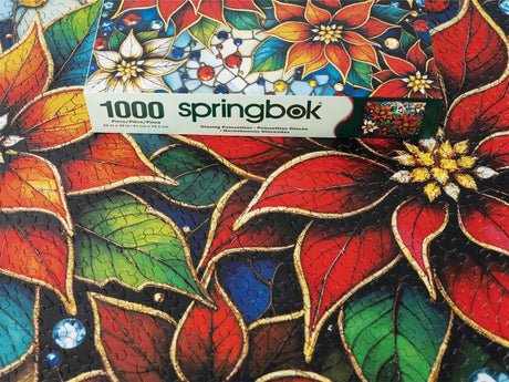 Glazing Poinsettias 1000 Piece Jigsaw Puzzle | Springbok Puzzles - Springbok Puzzles - Jigsaw Puzzles - The Puzzle Center