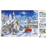 Glitter & Gold - Chapel's Winter Light 1000 Piece Jigsaw Puzzle | Masterpieces Puzzles - Jigsaw Puzzles - The Puzzle Center